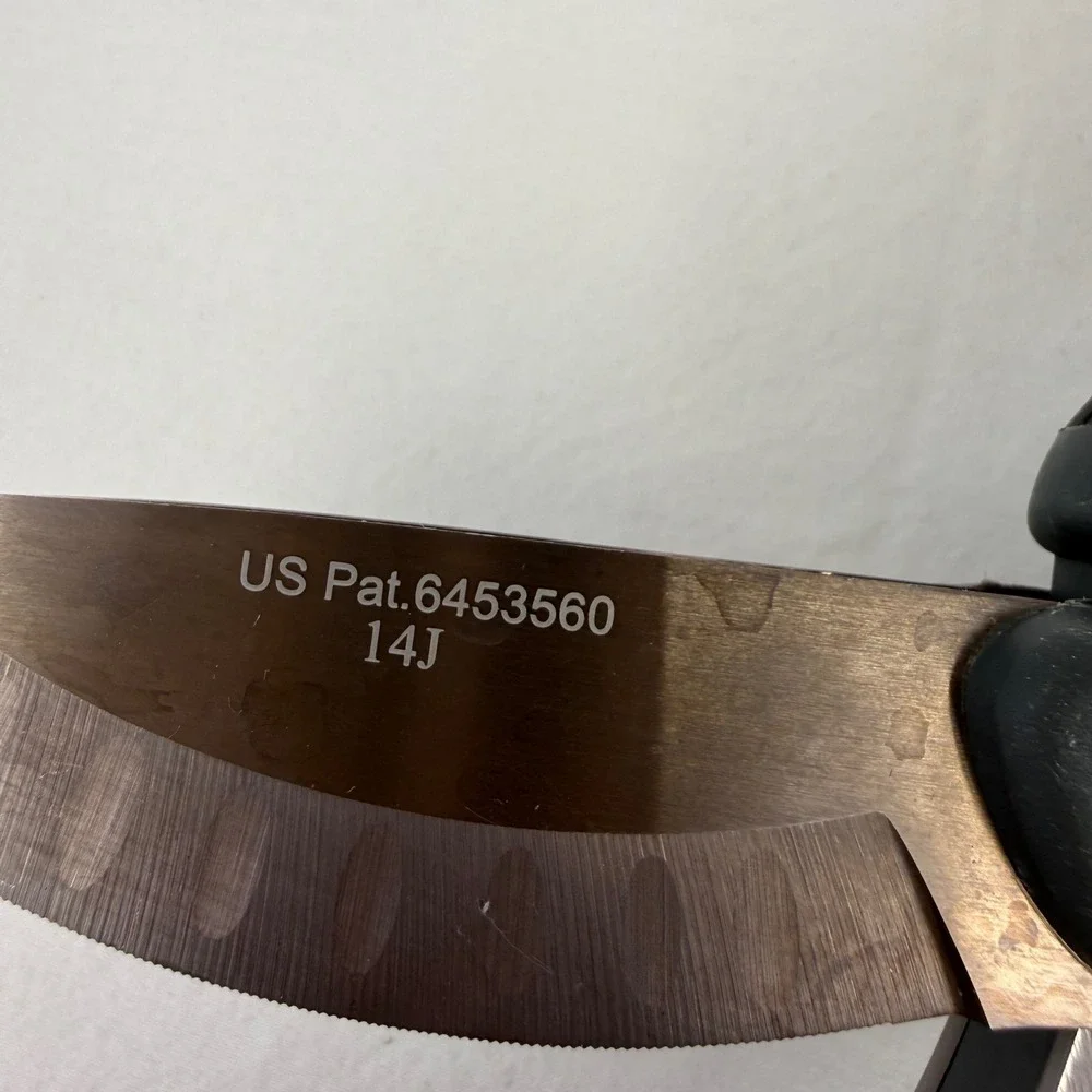 Pampered Chef Salad Chopper Black Titanium Coated Double Blade Shears 2582